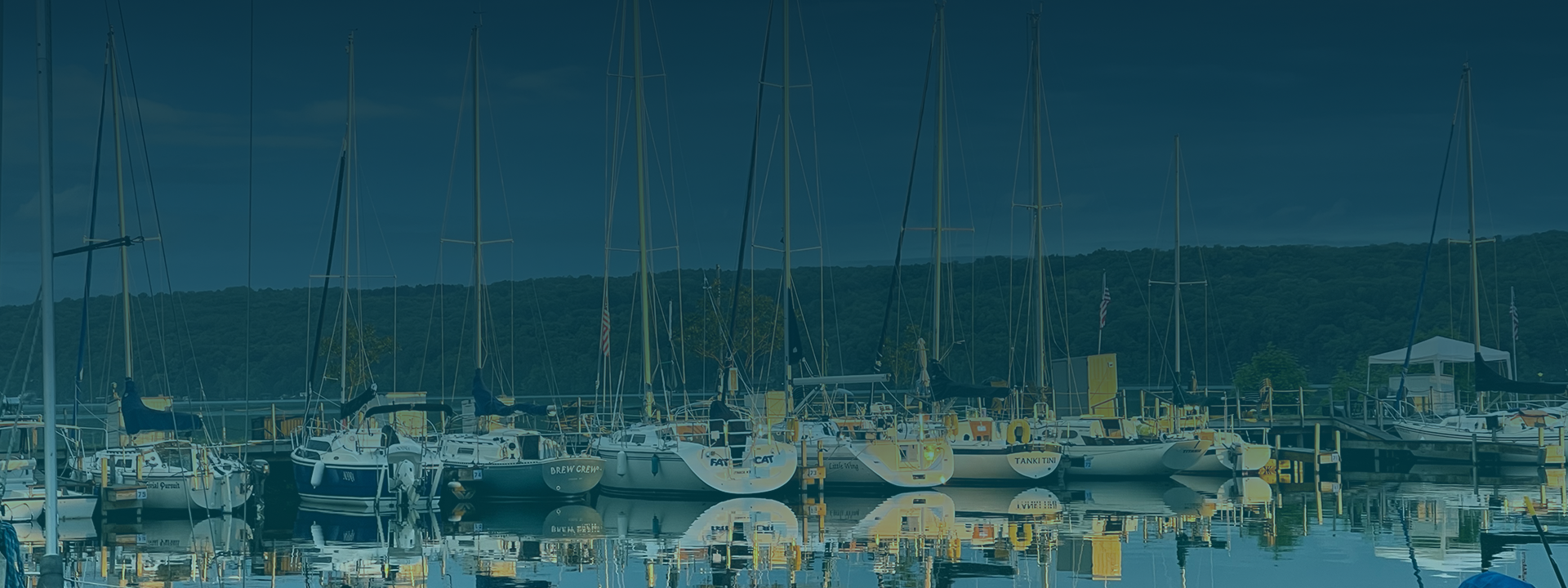 Lansing Harbor marina on Cayuga Lake