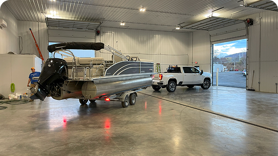 Indoor boat storage