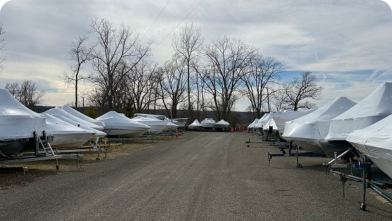 Outdoor boat storage
